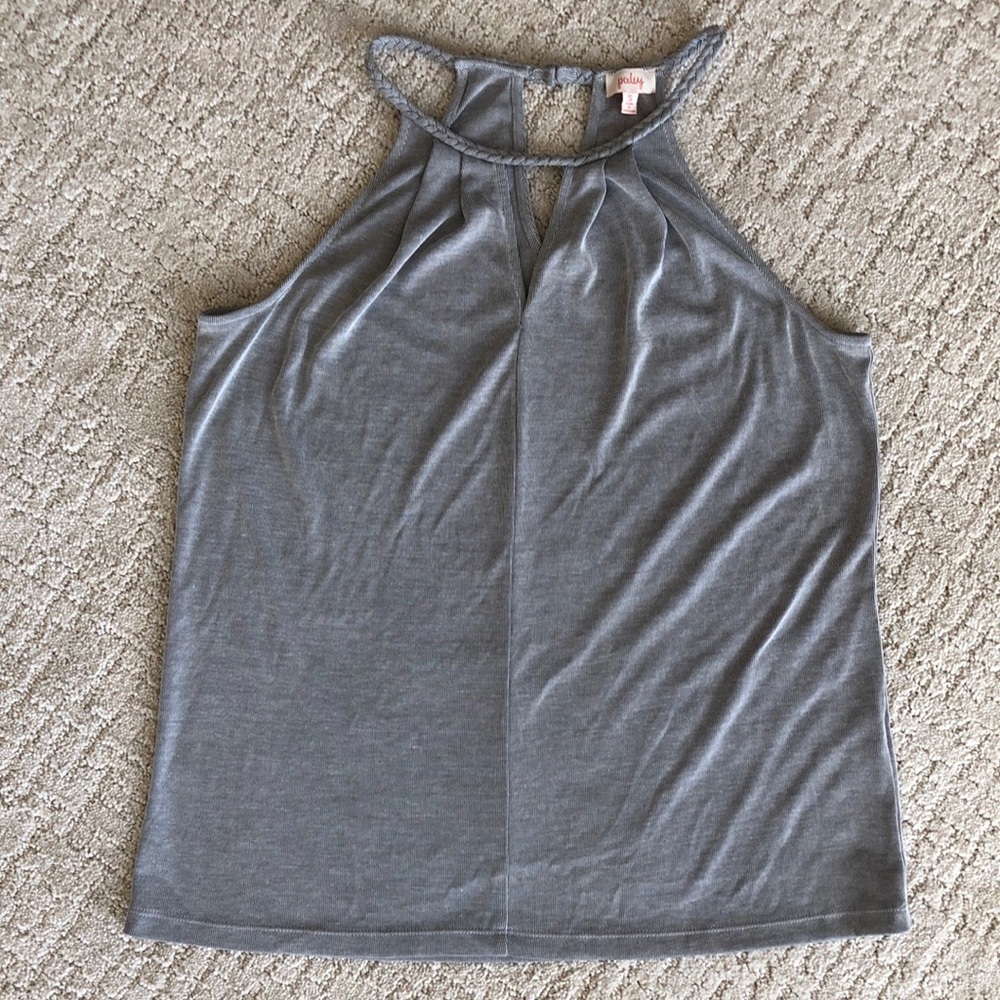 Pixley Gray Sleeveless Tank Top Size S